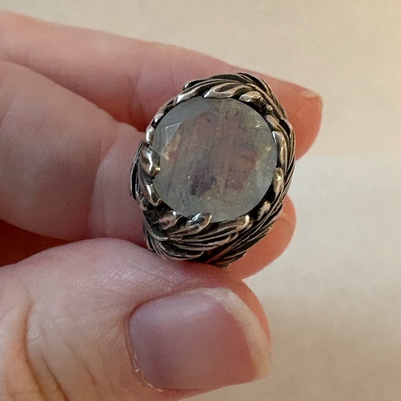 BloodMilk Jewels Swan Song Moonstone ring size 10 - Picture 4 of 5